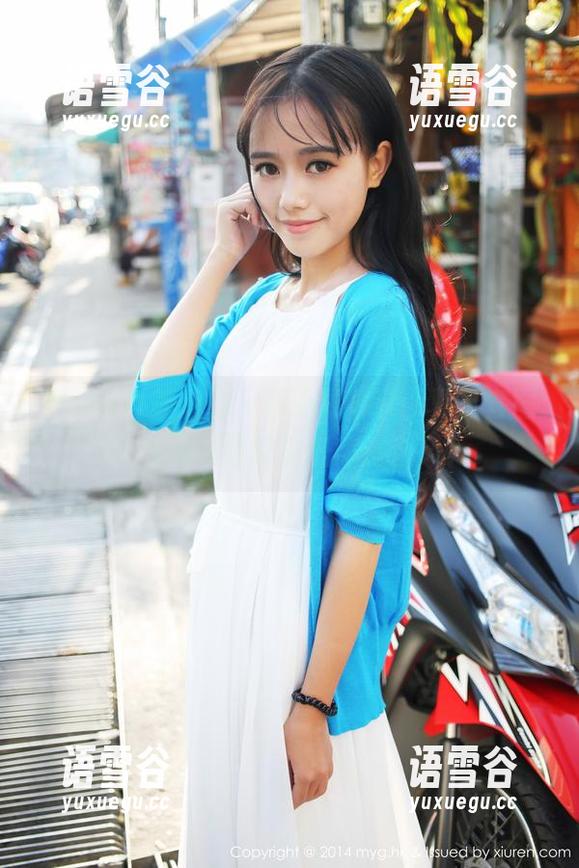 MyGirl美媛馆 - 狐小妖Baby夏天套图，清凉感是否能抵得过台风？